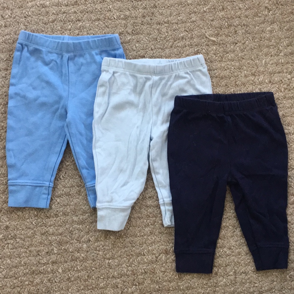 Bundle of 3 pairs of Koalababy blue pants 0-3M!